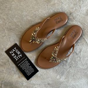 NWT Bedazzled Flip Flops